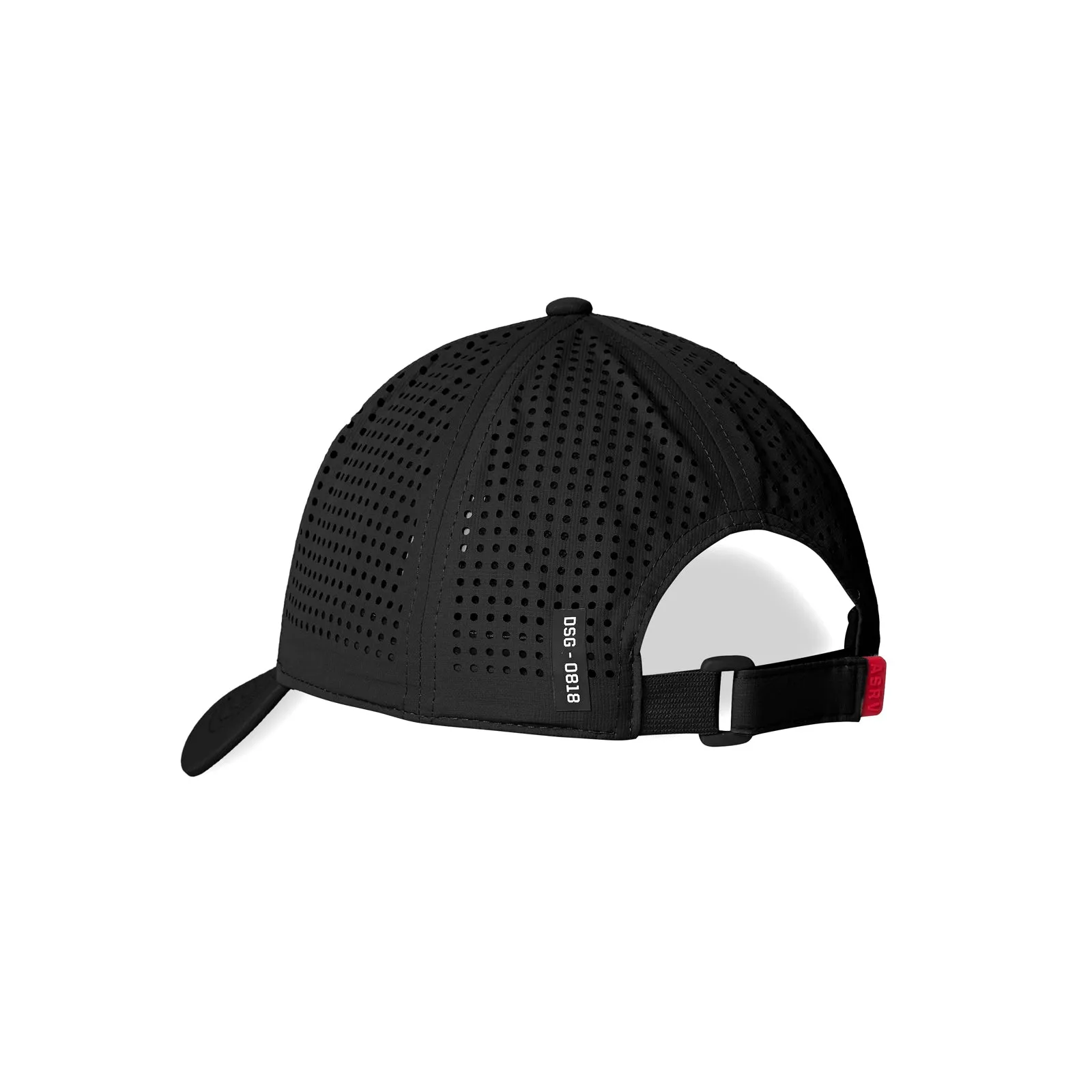 0818. Performance Sport Cap -  Black/White "ASRV"