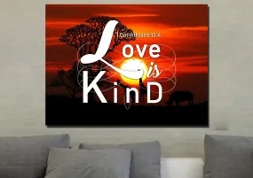 1 Corinthians 134 Canvas Wall Art Print - Christian Canvas Wall Art