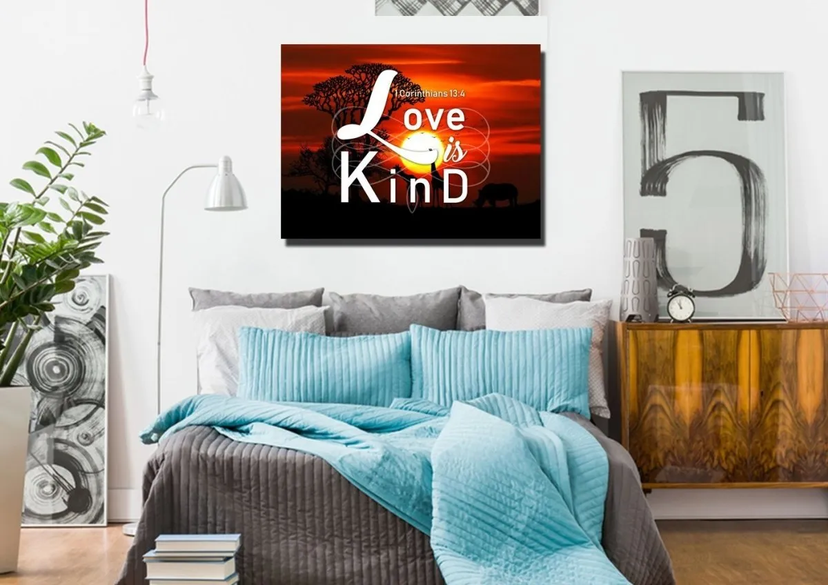 1 Corinthians 134 Canvas Wall Art Print - Christian Canvas Wall Art