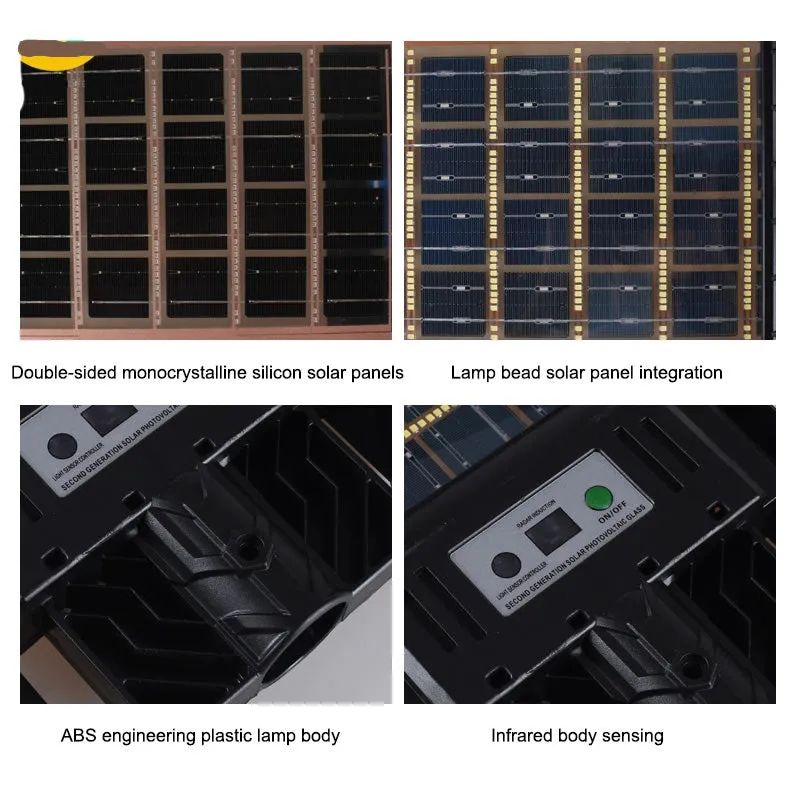 100W Double-Sided With Double Power Solar Light With Panel Ft-100W-96