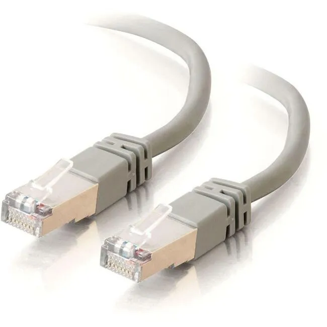 10Ft Cat5E Snagless Shielded (Stp) Ethernet Network Patch Cable - Gray