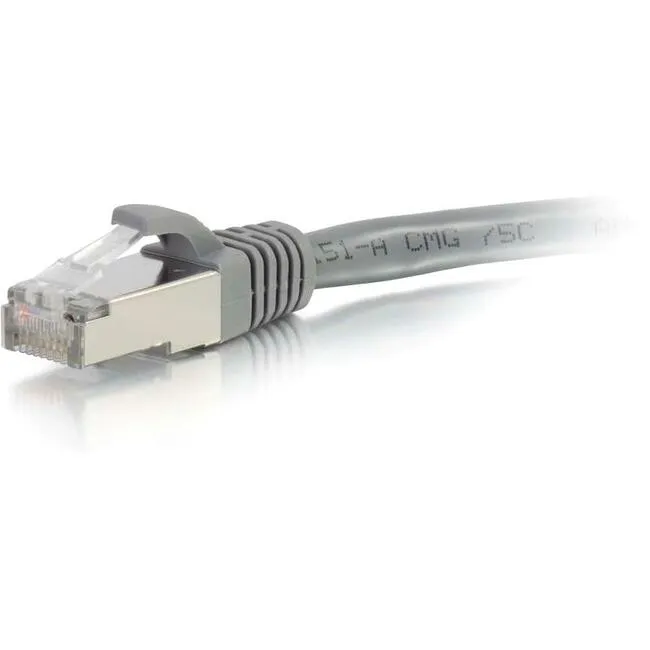 10Ft Cat6A Snagless Shielded (Stp) Ethernet Network Patch Cable - Gray