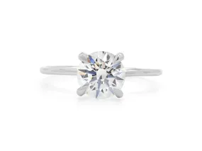 1.13 Carat G/VS2 Round Brilliant-cut Diamond, in a Platinum Band