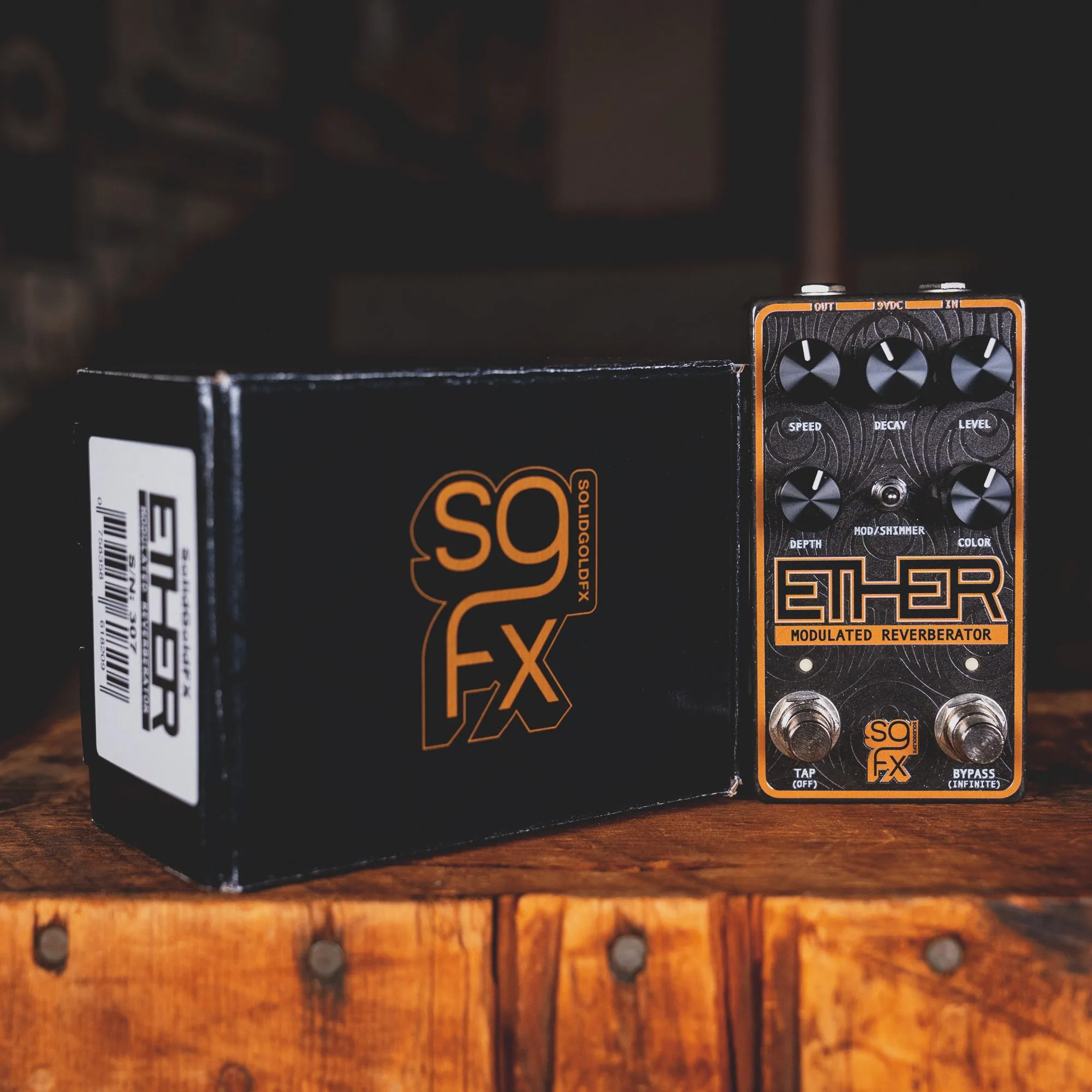 2023 SolidGoldFX Ether Modulated Reverberator Effect Pedal w/ Box - Used
