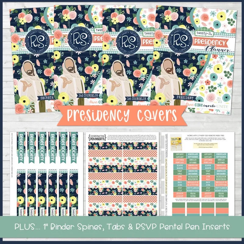 2024 RELIEF SOCIETY Presidency Planner {EDITABLE} PRINTABLE