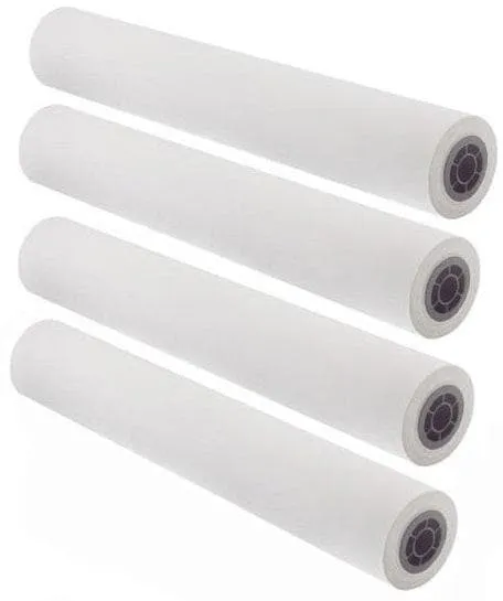 24" x 150' - 20# CAD Inkjet Bond Paper, 2" Core (4 rolls/carton) - 92 Bright