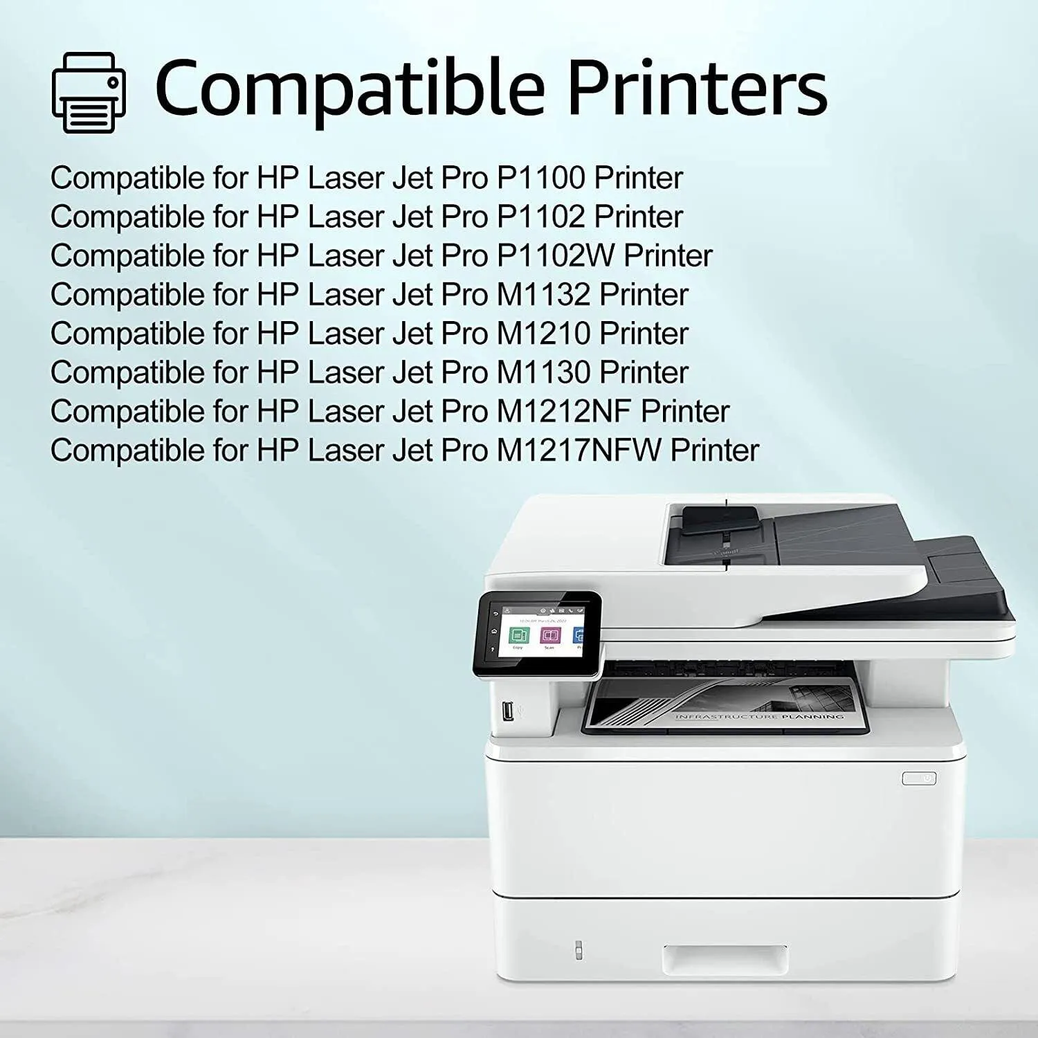 5 HP CE285A Toner Cartridges, Remanufactured Toner for HP LaserJet Pro M1212nf P1102 P1102W