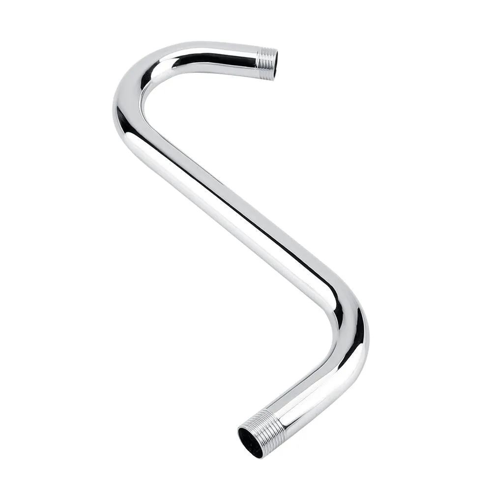 8inch S Shower Extension Arm High Rise S-Curved shower holder
