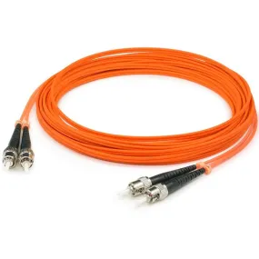 AddOn 30m ST (Male) to ST (Male) Orange OM1 Duplex Fiber OFNR (Riser-Rated) Patch Cable ADD-ST-ST-30M6MMF