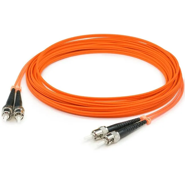 AddOn 30m ST (Male) to ST (Male) Orange OM1 Duplex Fiber OFNR (Riser-Rated) Patch Cable ADD-ST-ST-30M6MMF