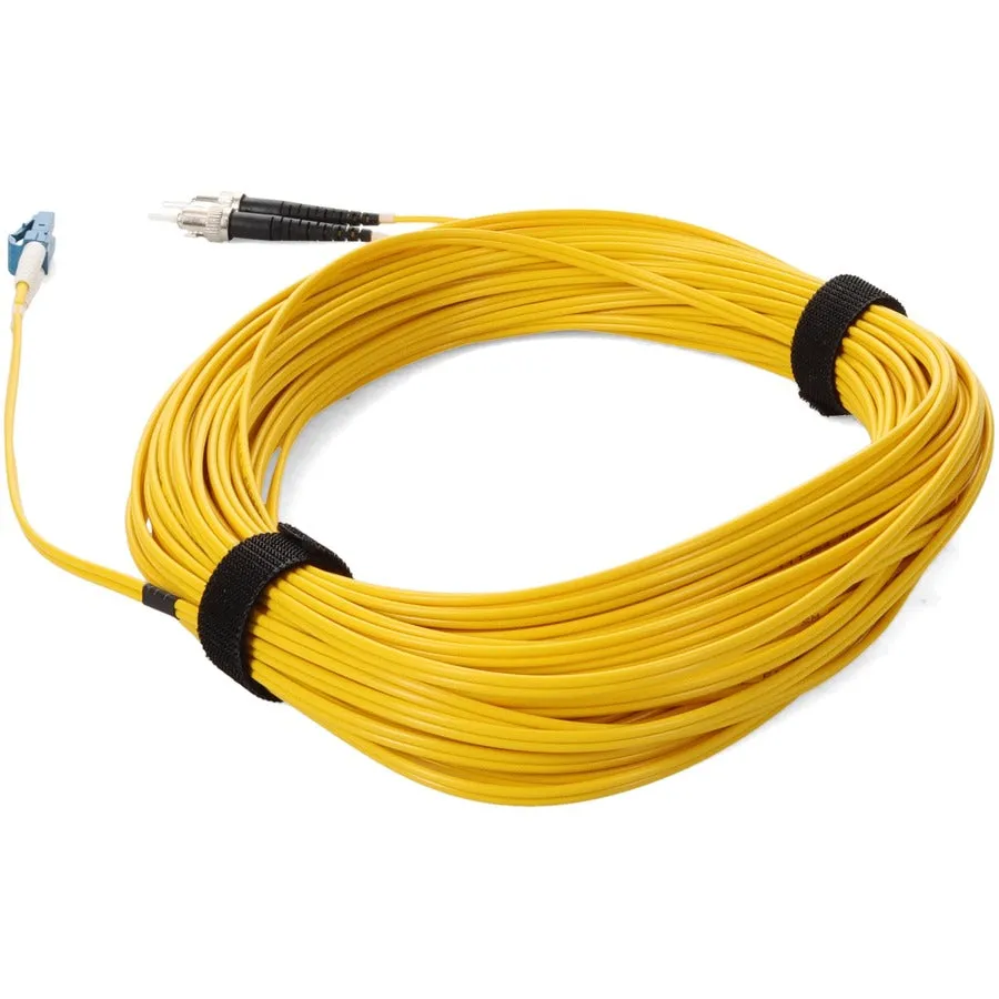 Addon 40M Lc (Male) To St (Male) Yellow Os2 Duplex Fiber Ofnr (Riser-Rated) Patch Cable