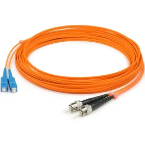 AddOn 7m SC (Male) to ST (Male) Orange OM1 Duplex Fiber OFNR (Riser-Rated) Patch Cable ADD-ST-SC-7M6MMF
