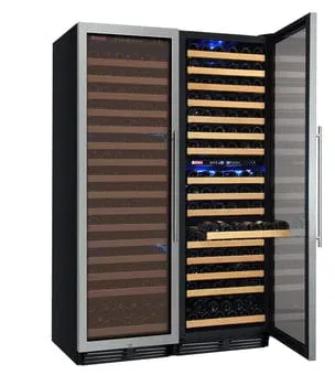 Allavino FlexCount Classic II Tru-Vino 346 Bottle Three Zone Stainless Steel Wine Cooler 3Z-YHWR7274-S20