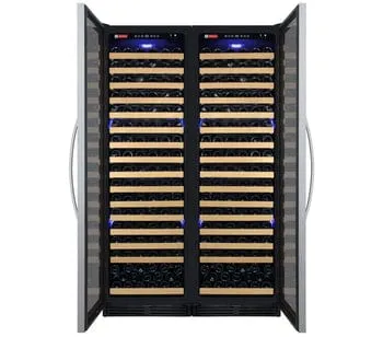 Allavino FlexCount Classic II Tru-Vino 348 Bottle Dual Zone Stainless Steel Wine Fridge 2X-YHWR174-1S20