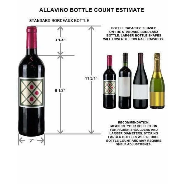 Allavino Vite II Tru-Vino 99 Bottle Dual Zone Black Right Hinge Wine Fridge YHWR99-2BR20