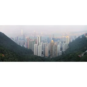 Arena "The Peak of Hong Kong" Panoramic Wall Decal  (6 Sizes Available)