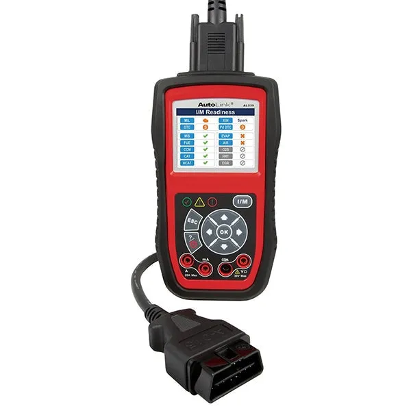 Autel - AutoLink - AL539 - Diagnostic Tool - One-Click I/M Readiness Key - 10 Modes of OBD II Test - Built-in Speaker