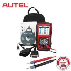 Autel - AutoLink - AL539 - Diagnostic Tool - One-Click I/M Readiness Key - 10 Modes of OBD II Test - Built-in Speaker