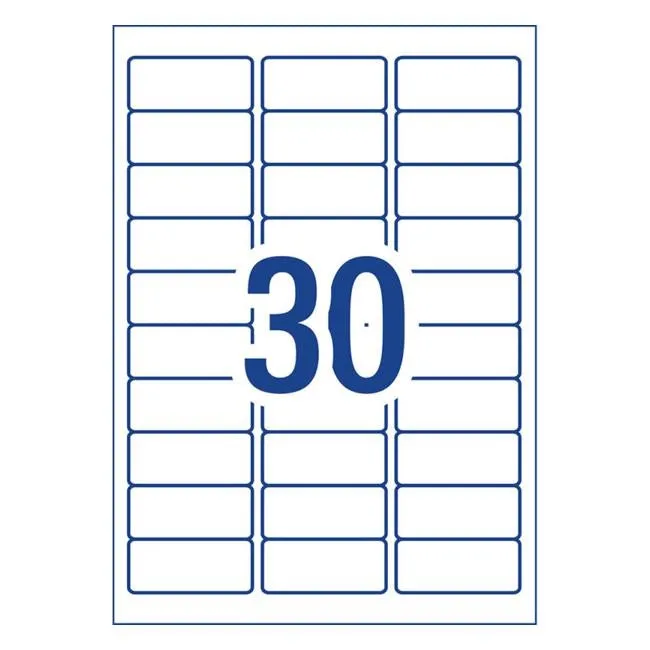 Avery Label L7158 General Use 64×26.7mm 100 Sheets