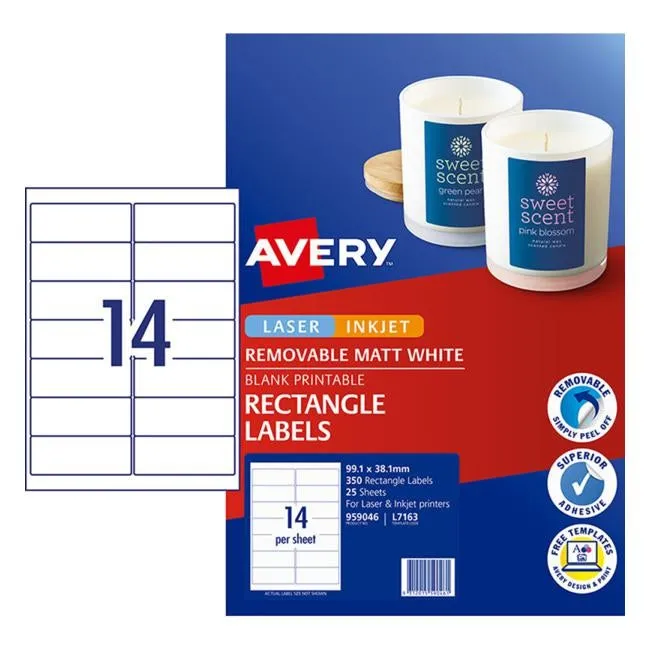 Avery Label L7163 Rev-25 99.1×38.1 25 Sheets