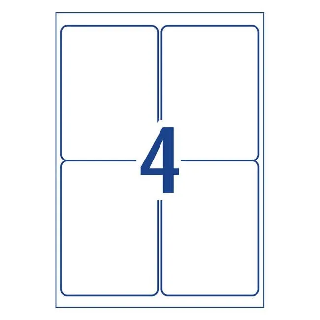 Avery Label L7169 General Use A4 4/Sheet 100 Sheets