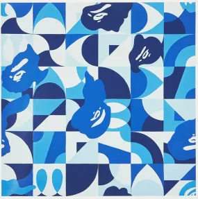 Bape x Ilizarbe Abc Camo Blue UltraGiclée Print by Alvaro Ilizarbe