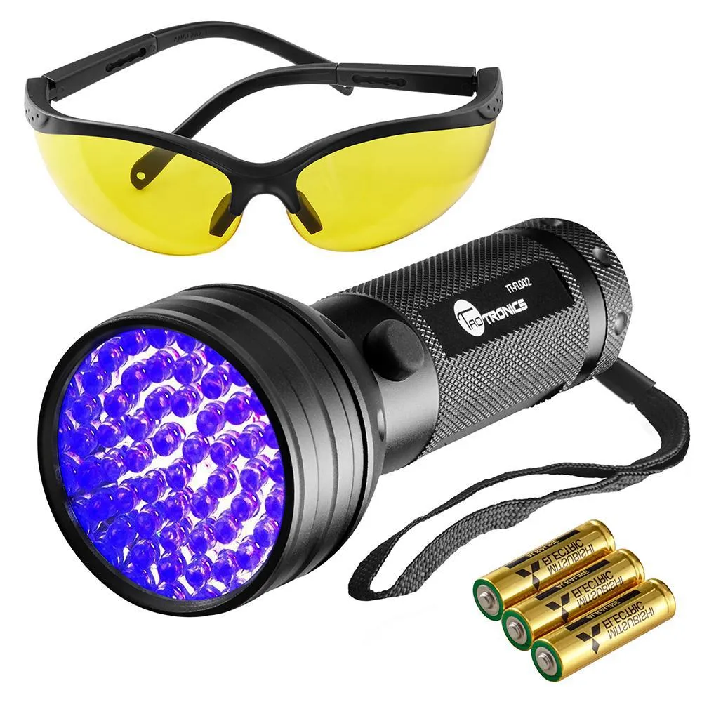 Black Light, 51 LEDs UV Blacklight Flashlights Detector