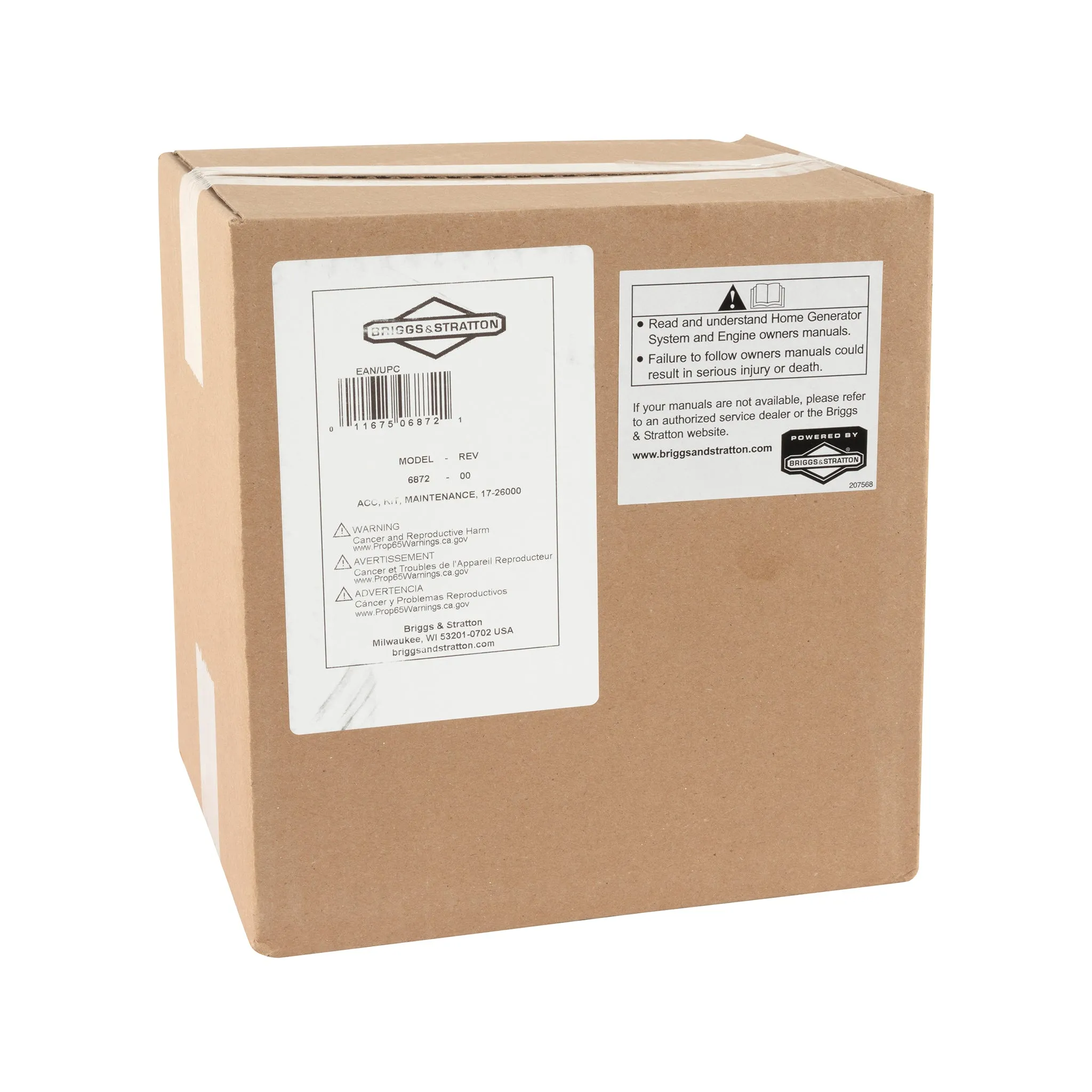Briggs and Stratton 6872 17-26000 Maintenance Kit
