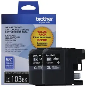 Brother International Corporat 2-pack Of Innobella High Yield (xl Series) Black Ink Cartridges  (y