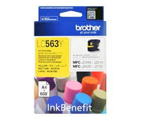 Brother LC563 High Yield Yellow Ink Cartridge (LC563Y)