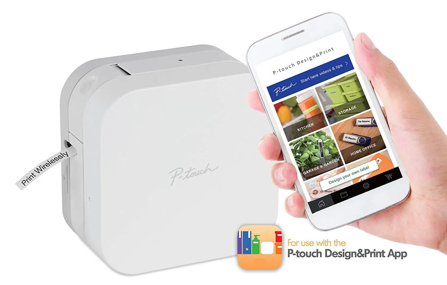 Brother P-touch CUBE Label Printer PT-P300BT