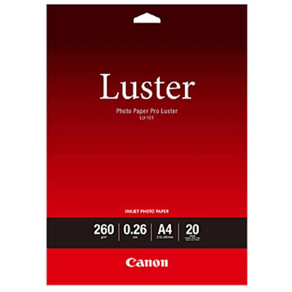 Canon LU101A4 Luster Photo Paper A4 - 20PK