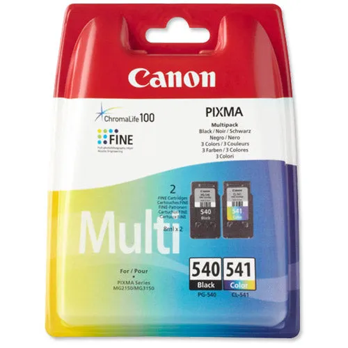 Canon PG-540/CL-541 Black/Colour Inkjet Cartridges (2 Pack) 5225B006