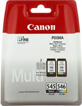 Canon PG-545XL/CL546XL ink cartridge 2 pc(s) Original Standard Yield Black, Cyan, Yellow, Magenta