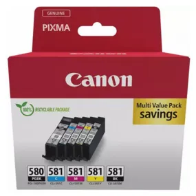Canon PGI-580BK/CLI-581 Pigment Ink Cartridge - Multicolor | 2078C007
