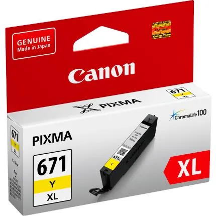 Canon Pixma CLI671XL High Capacity Ink Cartridge (Yellow)