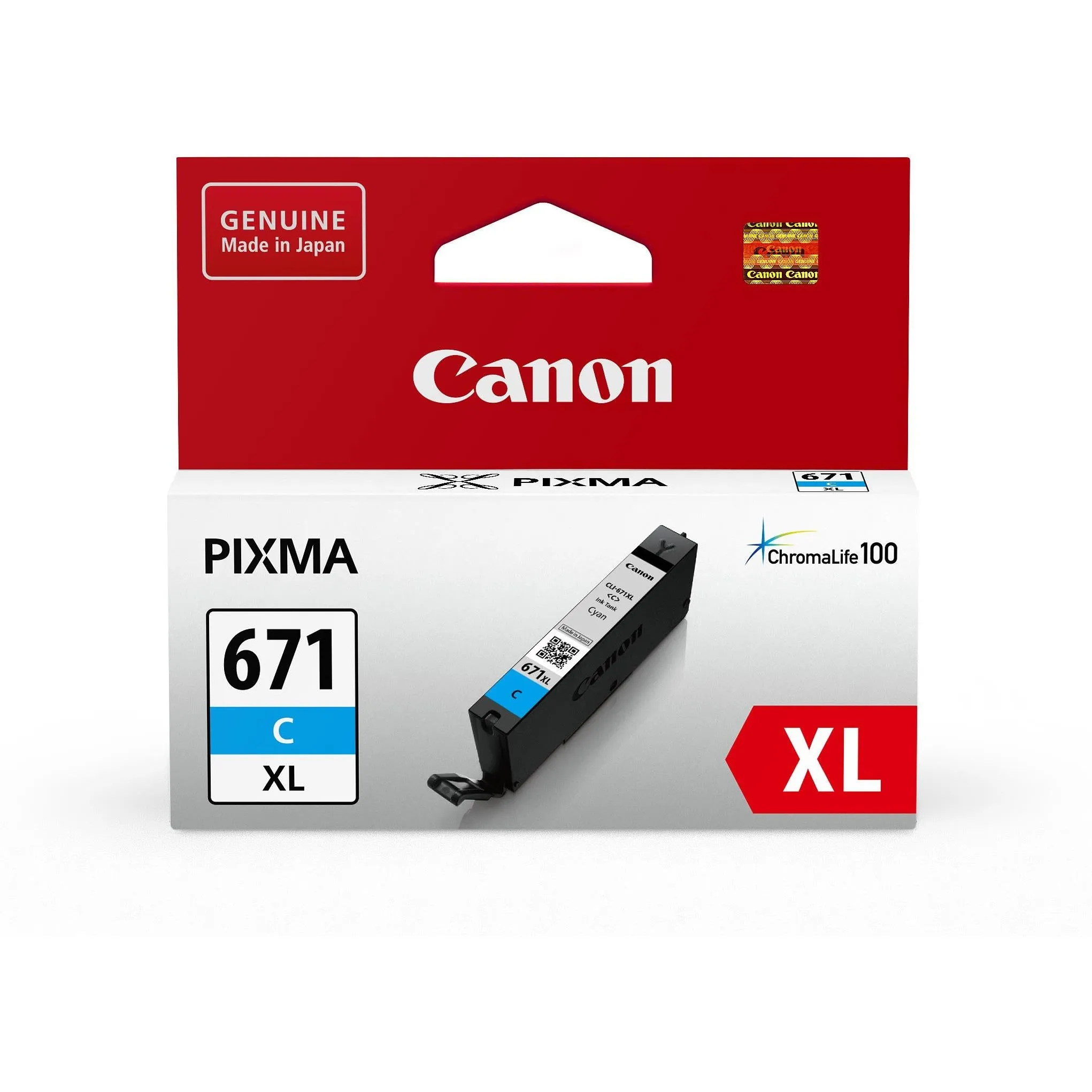 Canon Pixma CLI671XL High Capacity Printer Ink Cartridge (Cyan)