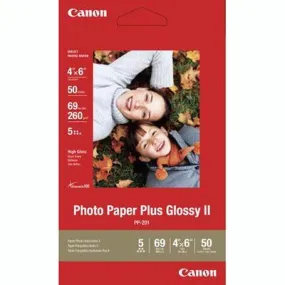 Canon Pp301 Glossy Photo Paper 265Gsm 4 X 6 Inch Pack 50