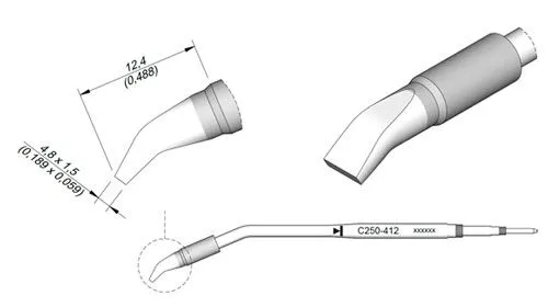 Cartridge Bent 4.8 x 1.5-10PK