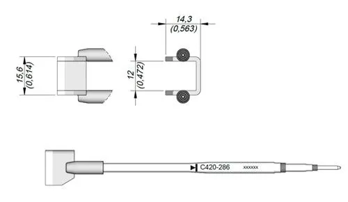 Cartridge "U" Shape 15.6x14.3-10PK