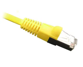 CAT5E Ethernet Patch Cable Shielded, Snagless Molded Boot, RJ45 - RJ45, 3ft