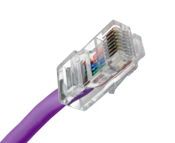 CAT6 Ethernet Patch Cable, Non-Booted, RJ45 - RJ45, 2ft