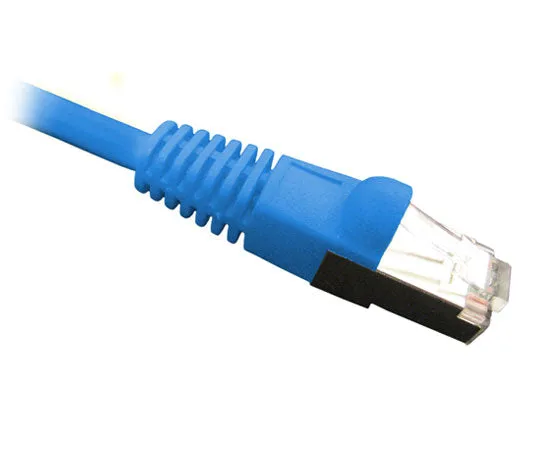 CAT6 Ethernet Patch Cable Shielded, Snagless Molded Boot, S/FTP, RJ45 - RJ45, 25ft