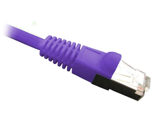 CAT6 Ethernet Patch Cable Shielded, Snagless Molded Boot, S/FTP, RJ45 - RJ45, 25ft