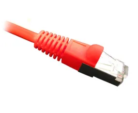 CAT6 Ethernet Patch Cable Shielded, Snagless Molded Boot, S/FTP, RJ45 - RJ45, 6ft