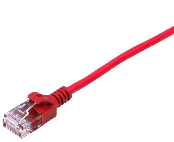 CAT6 Ethernet Patch Cable, Slim, Snagless Molded Boot, 28 AWG, RJ45 - RJ45, 1.5ft