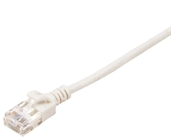 CAT6 Ethernet Patch Cable, Slim, Snagless Molded Boot, 28 AWG, RJ45 - RJ45, 1.5ft