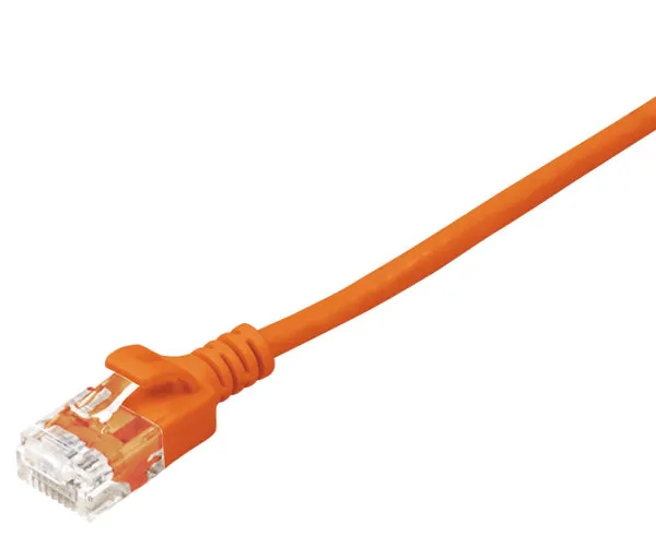CAT6 Ethernet Patch Cable, Slim, Snagless Molded Boot, 28 AWG, RJ45 - RJ45, 20ft