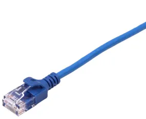 CAT6 Ethernet Patch Cable, Slim, Snagless Molded Boot, 28 AWG, RJ45 - RJ45, 6ft
