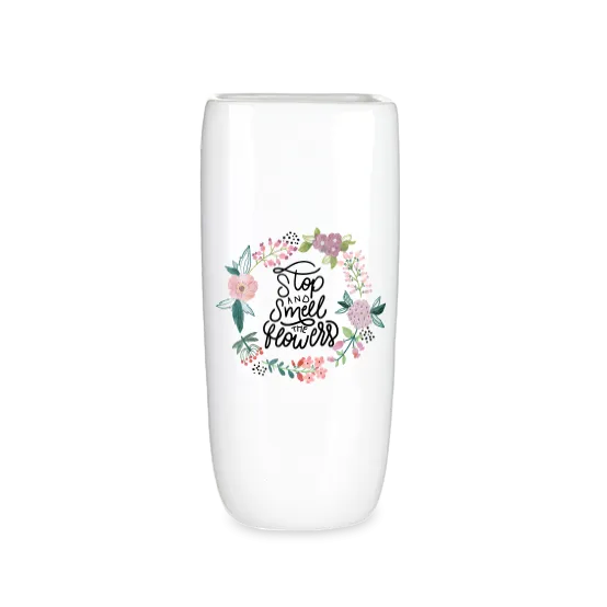 CERAMIC SUBLIMATION VASE - 10"